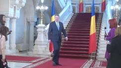 Declarație de presă susținută de Președintele României, Klaus Iohannis, după întâlnirea cu prim-ministrul Sorin Grindeanu și ministrul Finanțelor Publice, Viorel Ștefan