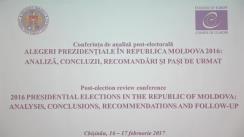 Conferința post-electorală „Alegeri prezidențiale în Republica Moldova 2016: analiză, concluzii, recomandări și pași de urmat”