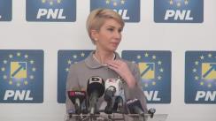 Conferință de presă susținută de Președintele PNL, Raluca Turcan