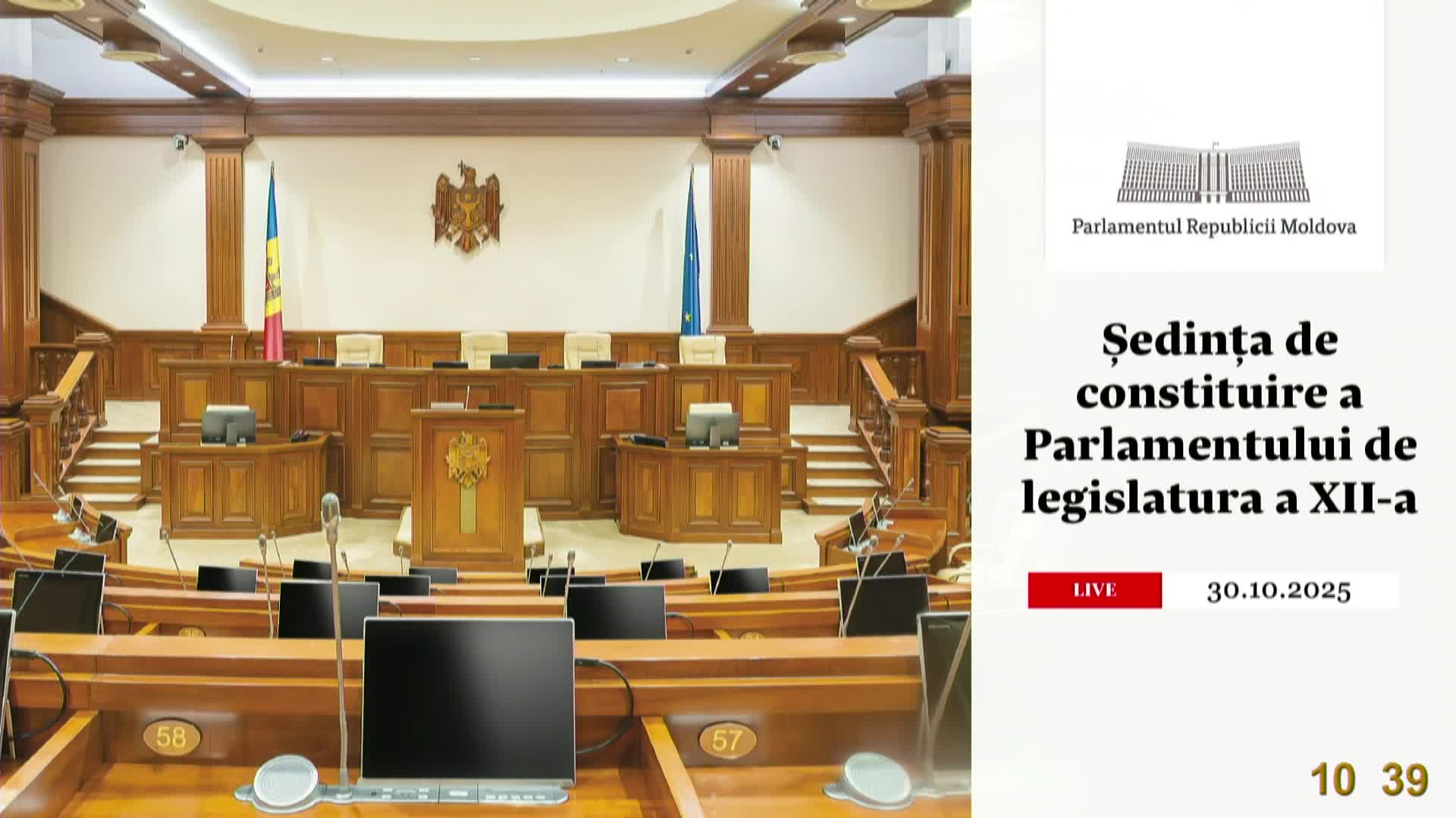 Ședința Parlamentului Republicii Moldova din 30 octombrie 2025