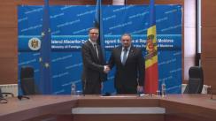 Conferință de presă susținută de ministrul Afacerilor Externe al Republicii Moldova, Andrei Galbur, și ministrul Afacerilor Externe al Republicii Estonia, Sven Mikser