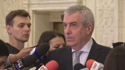 Declarații de presă susținute de Președintele Senatului, Călin Popescu-Tăriceanu