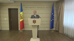 Declarațiile lui Mihai Ghimpu în timpul ședinței Parlamentului Republicii Moldova din 10 martie 2017
