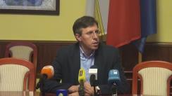 Briefing susținut de primarul municipiului Chișinău, Dorin Chirtoacă, pe marginea anunțului fracțiunii PSRM în CMC privind inițierea unui referendum local