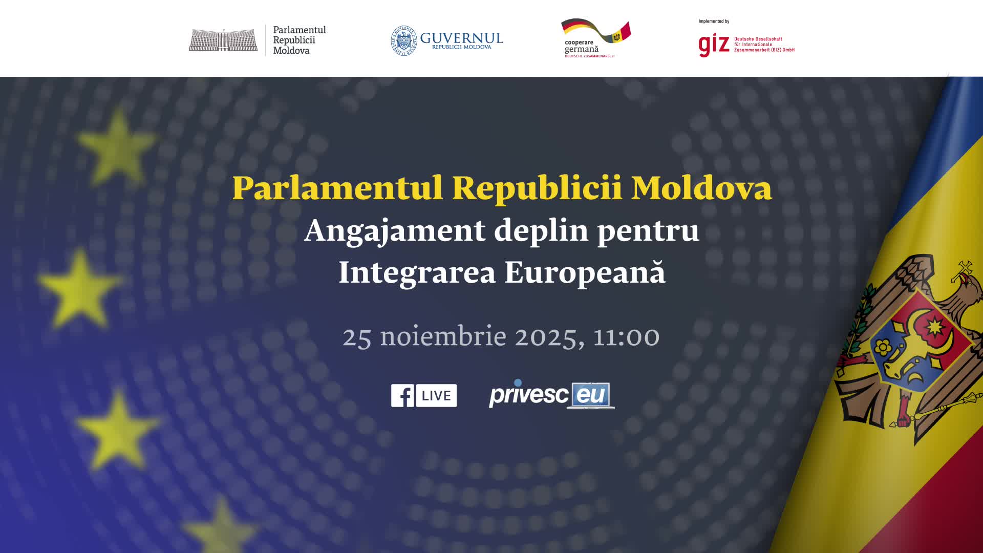 Conferința „Parlamentul Republicii Moldova – Angajament deplin pentru Integrarea Europeană”