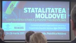 Conferința științifică internațională „Statalitatea Moldovei: continuitatea istorică și perspectiva dezvoltării”