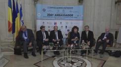 Eveniment de presă având ca subiect avantajele învățământului particular, cu participarea invitaților oficiali prezenți la conferința „2Day Ambassador” 