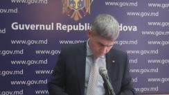 Declarațiile lui Alexandru Jizdan după ședința Guvernului Republicii Moldova din 12 aprilie 2017