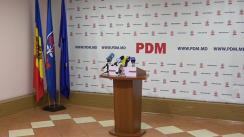 Briefingul săptămânal organizat de Partidul Democrat din Moldova