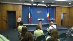 Declarație de presă susținută de Purtătorul de cuvânt al Guvernului, Alina Petrescu