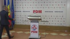 Briefingul săptămânal organizat de Partidul Democrat din Moldova