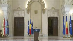 Conferință de presă susținută de Președintele României, Klaus Iohannis, după ședința Consiliului Suprem de Apărare a Țării