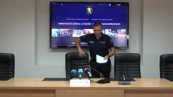 Briefing susținut de șeful Inspectoratului General al Poliției, Alexandru Pînzari, cu tema „Asigurarea ordinii publice la protestul din 30 iulie”