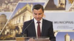 Conferință de presă susținută de primarul Municipiului Iași, Mihai Chirica