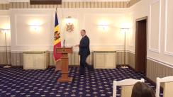 Briefing susținut de Președintele Republicii Moldova, Igor Dodon