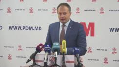 Declarații de presă după ședința Biroului Permanent al Partidului Democrat din Moldova