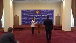 Briefing de presă susținut de viceprim-ministrul Gheorghe Bălan, privind situația actuală în procesul de reglementare transnistreană