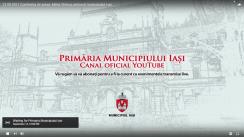 Conferință de presă susținută de Primarul Municipiului Iași, Mihai Chirica