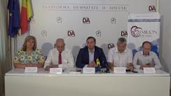 Conferință de presă organizată de Partidul Platforma Demnitate și Adevăr