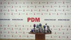 Briefingul săptămânal organizat de Partidul Democrat din Moldova