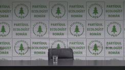 Conferință de presă susținută de Partidul Ecologist Român