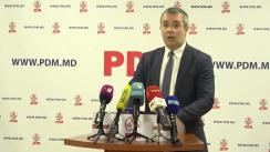 Briefingul săptămânal organizat de Partidul Democrat din Moldova