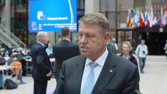 Declarație susținută de Președintele României,Klaus Iohannis, la finalul participării la Consiliul European