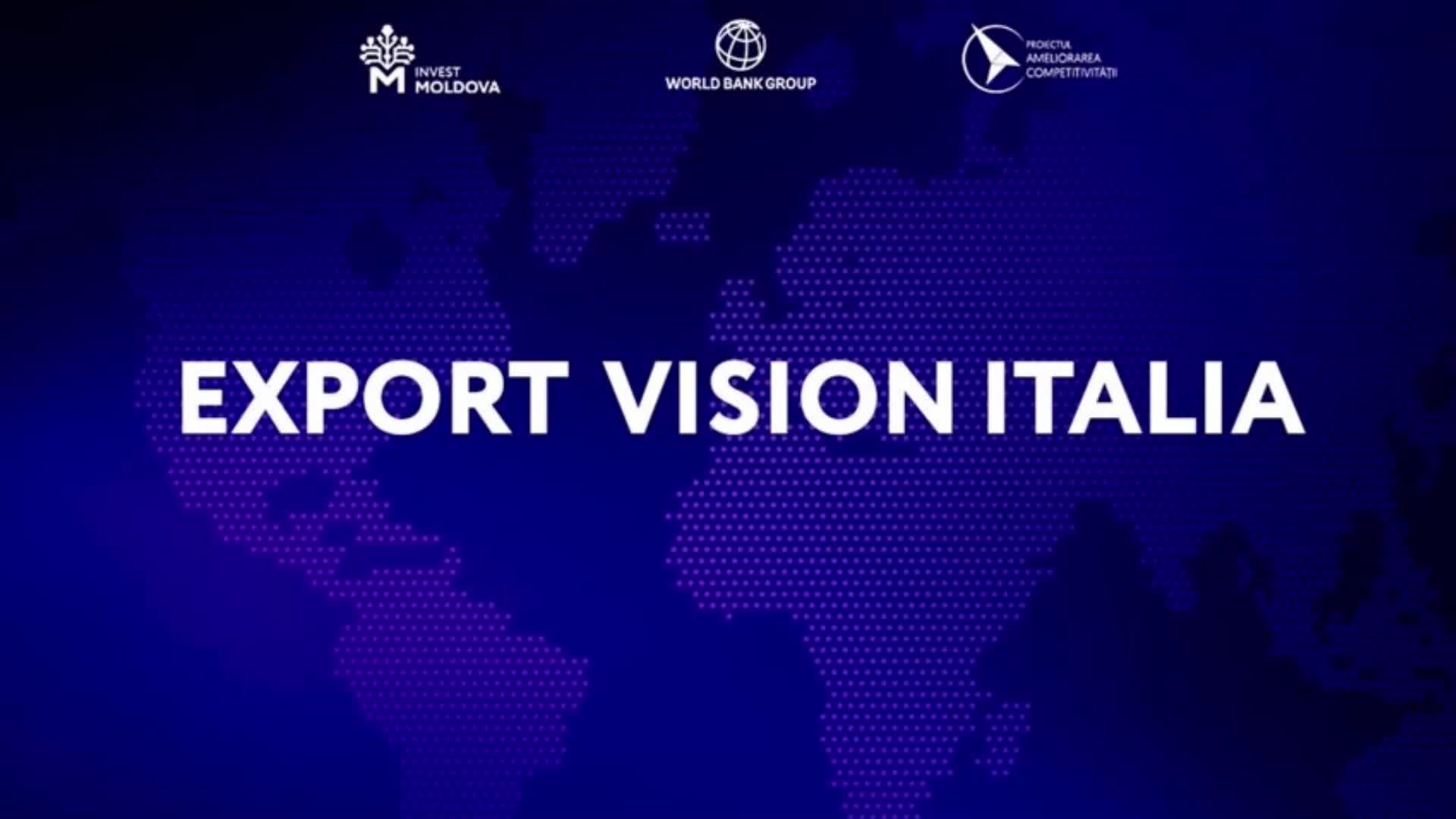 Export Vision Italia. Studiu de piață destinat companiilor din Republica Moldova