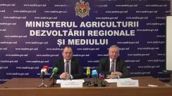 Conferință de presă organizată de Ministerul Agriculturii, Dezvoltării Regionale și Mediului cu tema „Rezultatele anului agricol 2017”