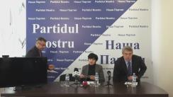 Conferința de presă cu tema „Poporul împotriva bandei”: „Partidul Nostru” sprijină inițiativa societății civile de desfășurare a referendumului pentru anularea sistemului electoral mixt”