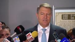 Declarația de presă a Președintelui României, Klaus Iohannis, susținută la finalul participării la dezbaterea „Orașele României la 100 de ani de la Marea Unire. Un viitor SMART pentru Ploiești”