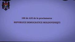 Adunarea festivă dedicată aniversării a 100 de ani de la proclamarea Republicii Democratice Moldovenești