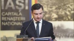 Conferință de presă susținută de primarul municipiului Iași, Mihai Chirica