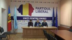 Conferință de presă susținută de conducerea Partidului Liberal