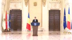 Declarație de presă susținută de Președintele României, Klaus Iohannis