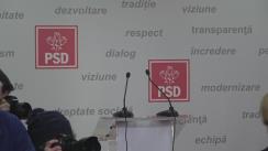 Conferință de presă după ședința Comitetului Executiv Național al PSD din 26 ianuarie 2018