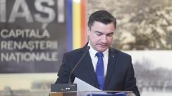 Conferință de presă susținută de primarul municipiului Iași, Mihai Chirica