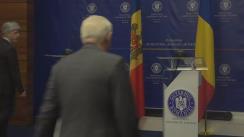 Conferință de presă susținută de Ministrul Afacerilor Externe al României, Teodor Meleșcanu, și Ministrul Afacerilor Externe și Integrării Europene al Republicii Moldova, Tudor Ulianovschi