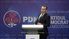 Briefingul săptămânal organizat de Partidul Democrat din Moldova