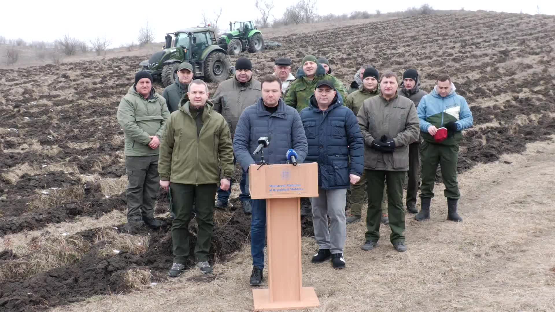 Conferința de presă organizată de Ministerul Mediului al Republicii Moldova dedicată lansării campaniei naționale de împădurire primăvara 2025