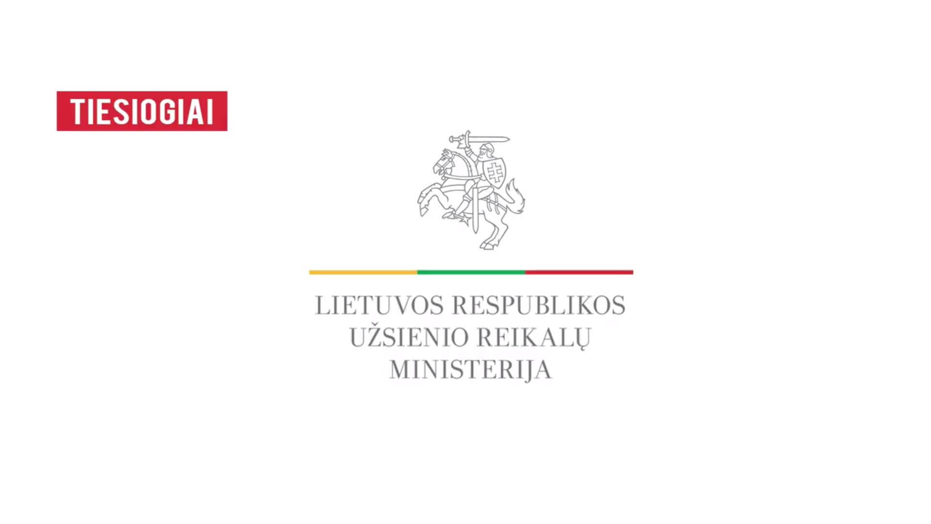 Declarații de presă susținute de ministrul afacerilor externe al Republicii Moldova, Mihai Popșoi, și ministrul afacerilor externe al Republicii Lituania, Kęstutis Budrys