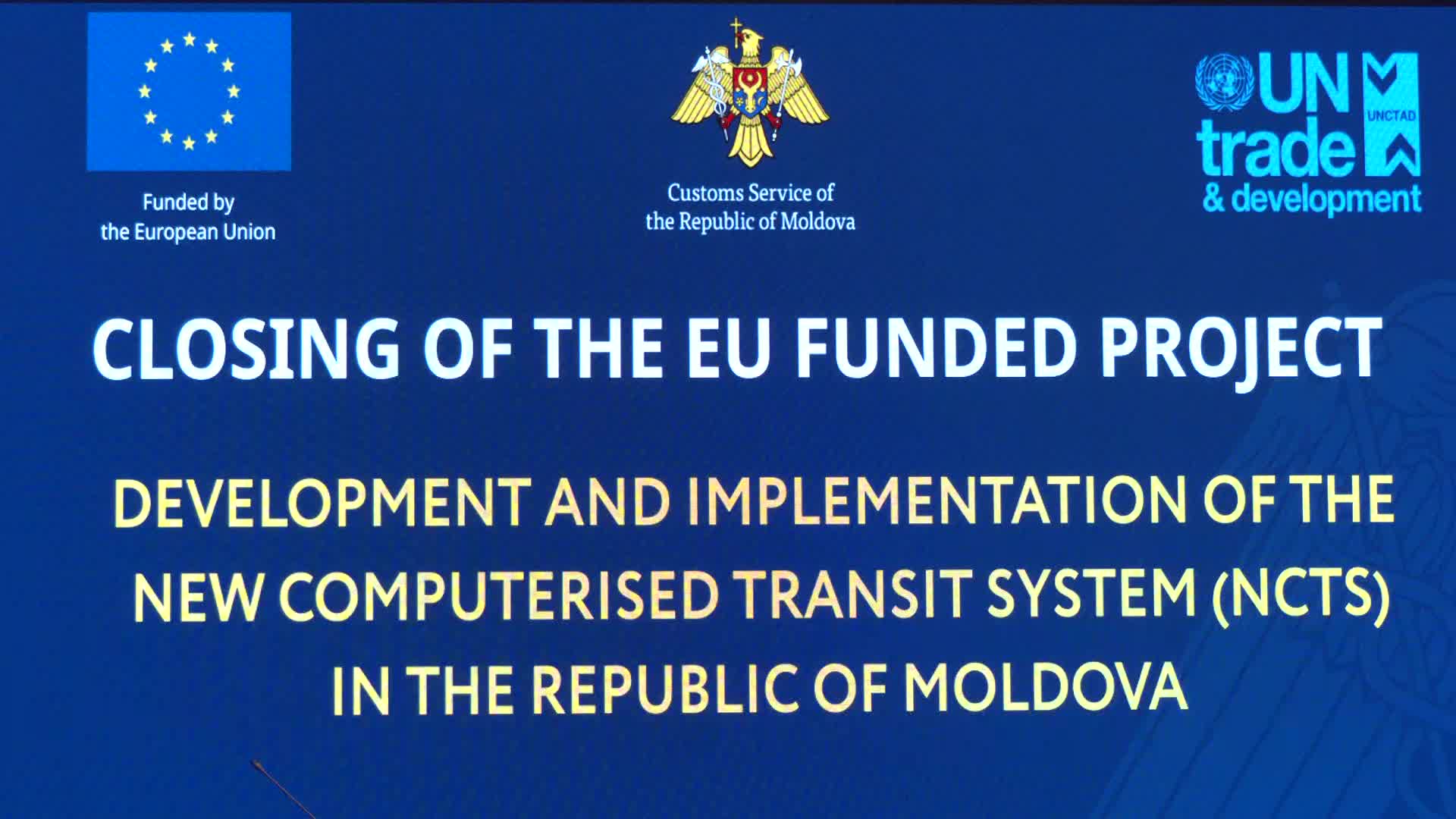 Conferința dedicată prezentării acțiunilor și rezultatelor obținute în cadrul proiectului Uniunii Europene „Implementarea Noului Sistem Computerizat de Tranzit în Republica Moldova”
