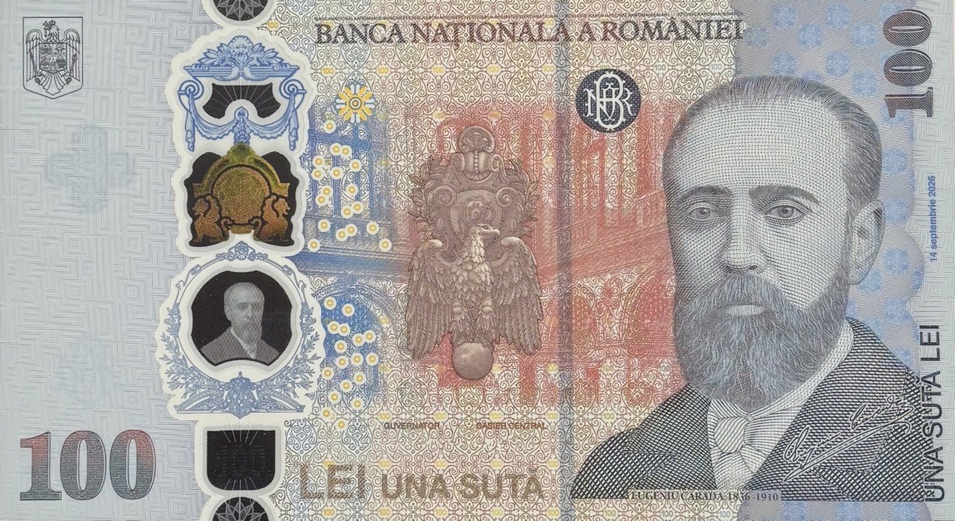 Evenimentul de lansare a bancnotei aniversare pentru colecționare cu tema „Eugeniu Carada, întemeietorul Băncii Naționale a României – 190 de ani de la naștere”
