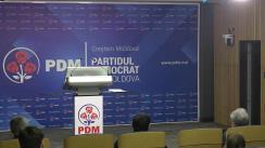  Briefingul săptămânal organizat de Partidul Democrat din Moldova