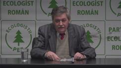 Conferință de presă susținută de Partidul Ecologist Român