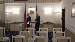 Conferință de presă susținută de Prim-ministrul Republicii Moldova, Pavel Filip, și Prim-ministrul Principatului Liechtenstein, Adrian Hasler