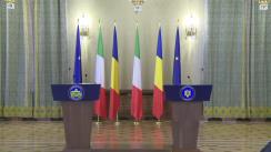 Declarația de presă susținută de Președintele României, Klaus Iohannis, și Președintele Consiliului de Miniștri al Republicii Italiene, Paolo Gentiloni