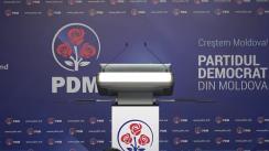 Briefingul săptămânal organizat de Partidul Democrat din Moldova