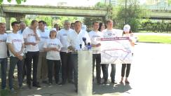 Conferință de presă susținută de candidatul Partidului Platforma Demnitate și Adevăr la funcția de primar general al municipiului Chișinău, Andrei Năstase și echipa sa, cu tema „Soluții de fluidizare a traficului în municipiul Chișinău”