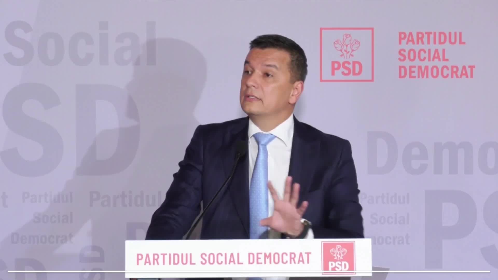 Conferință de presă susținută de președintele interimar al Partidului Social Democrat, Sorin Grindeanu, după ședința Biroului Permanent Național al PSD 